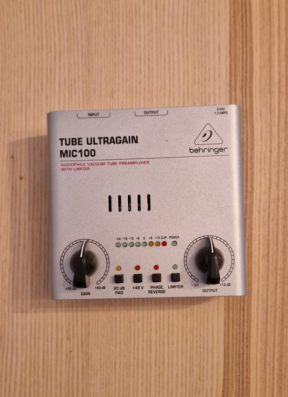 Behringer MIC100 tube Ultragain