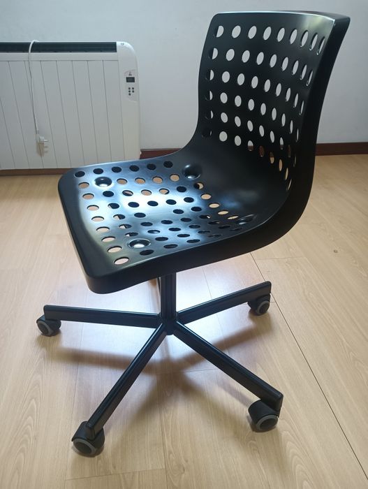 Secretaria vidro com cadeira