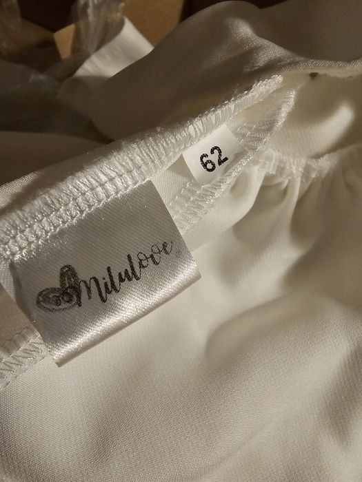 Sukienka na chrzest Milulove rozmiar 62 Zestaw opaska pasek buciki