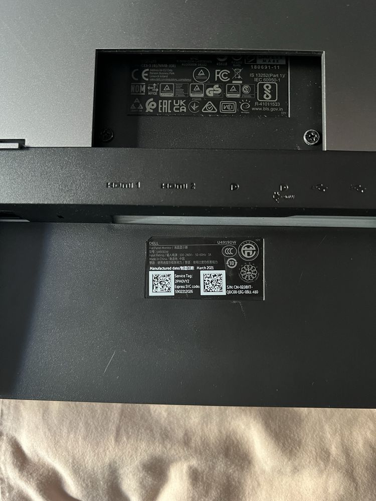 Dell U4919DW monitor szerokokątny zakrzywiony  49’’ stan bardzo dobry