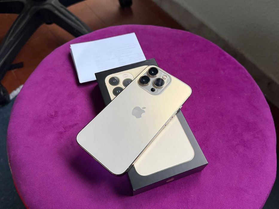 Vendo troco iPhone 13 Pro 512Gb Gold C/Fatura Nacional - Bateria NOVA