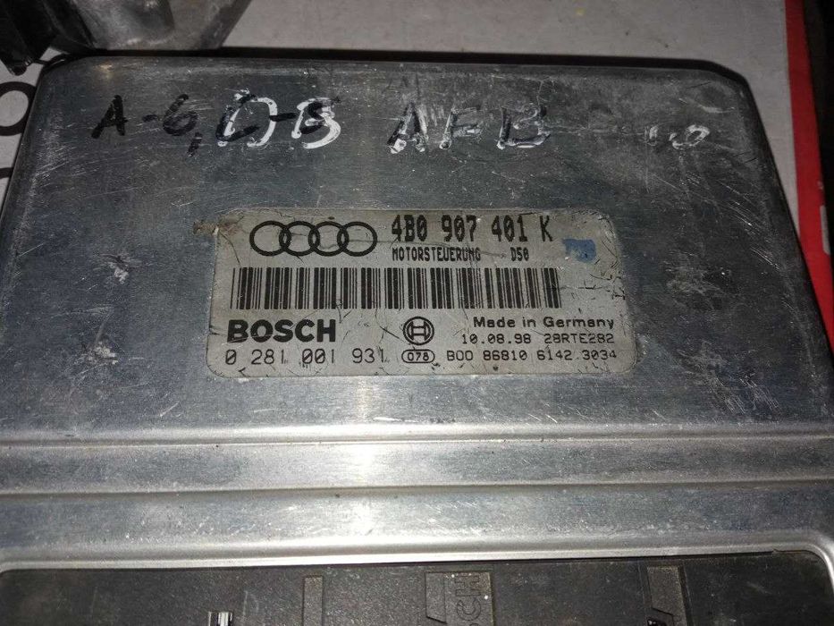 Блок управління двигуном Audi A6 C5 2.5 TDI Ауді 4B0907401K 0281001931