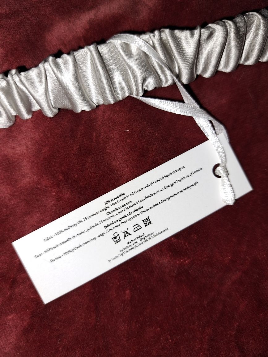 Opaska jedwabna mulberry silk jedwab z jedwabiu morwowego 100%