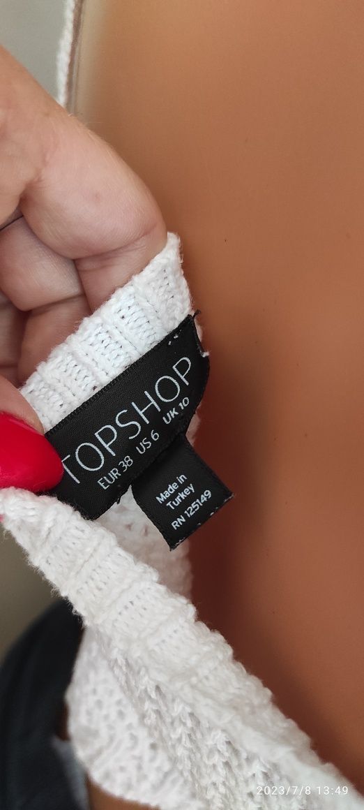 Szydełkowy top Topshop