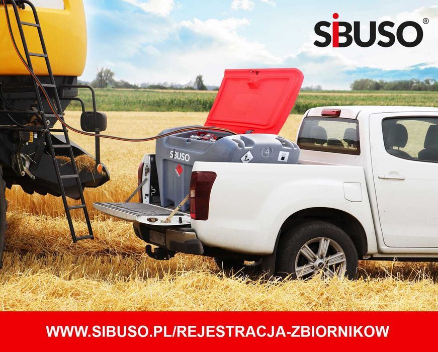 Zbiornik mobilny paliwo ON SIBUSO 450L 5 lat gwarancji na pompę!