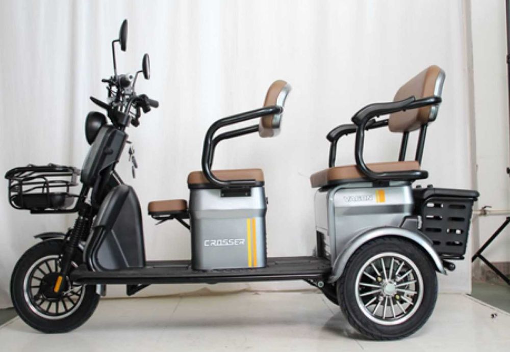 Електроскутер грузовий  трицикл Crosser новий на 1000Вт з потужною акб