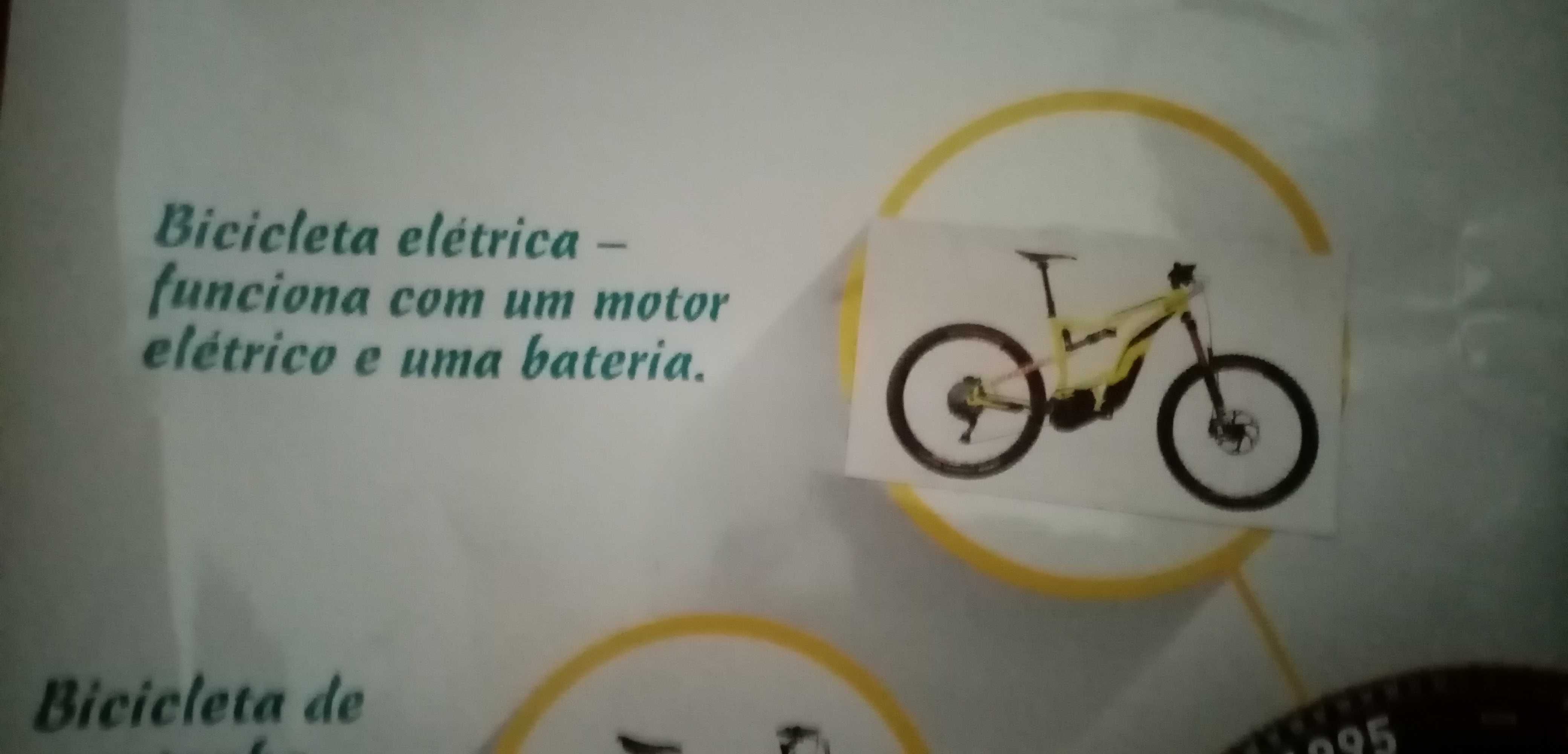 Poster com a evolução da bicicleta