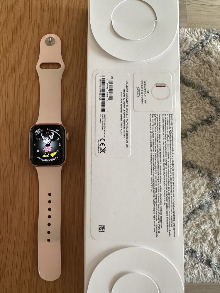 Apple Watch SE 40/Gold Aluminium/Pink Sport GPS