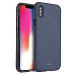 uniq coque lithos iphone x/xs bleu/bleu azur