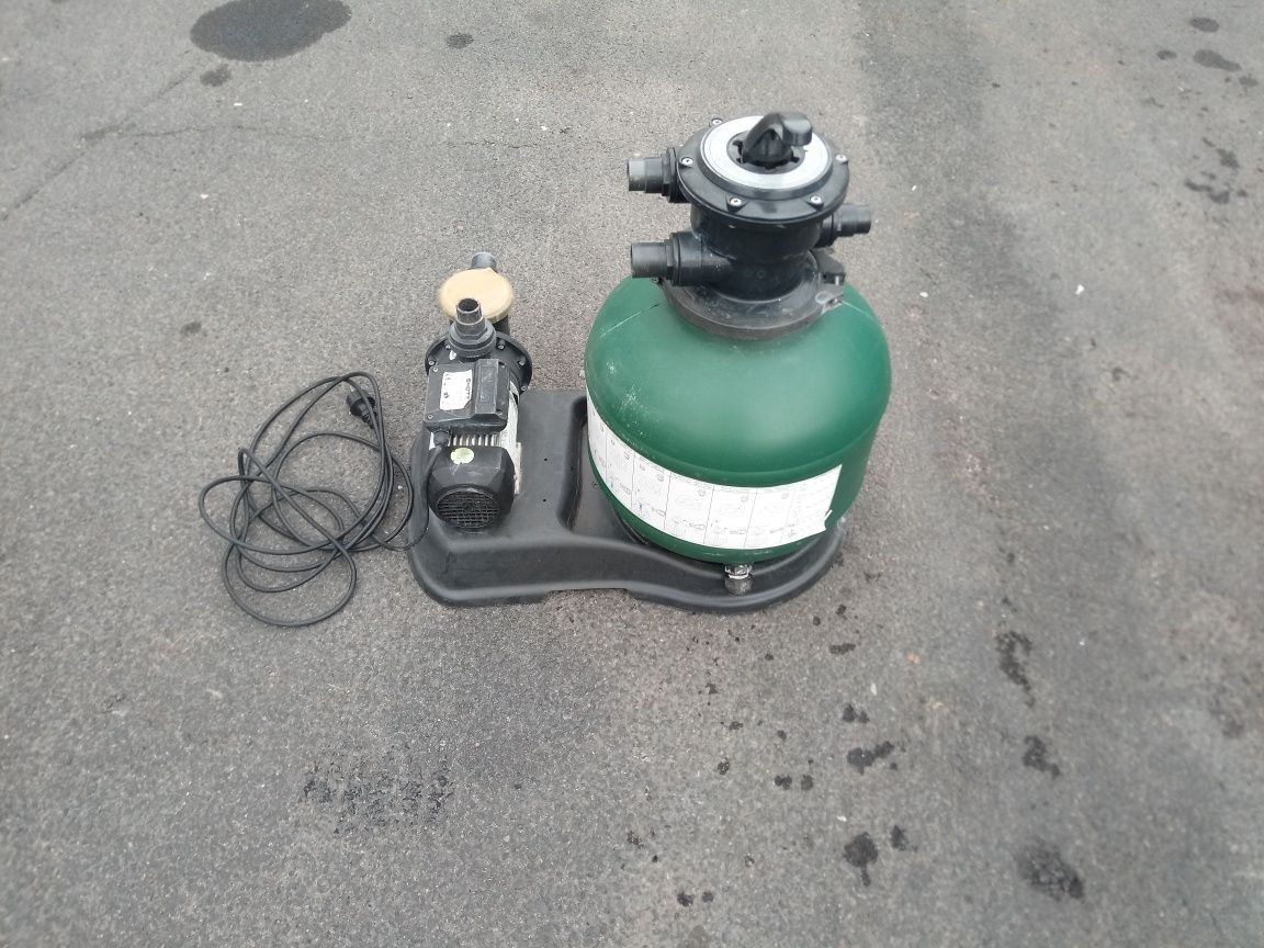 Pompa basenowa z filtrem piaskowym 30kg pompa filtracyjna 7800l/h