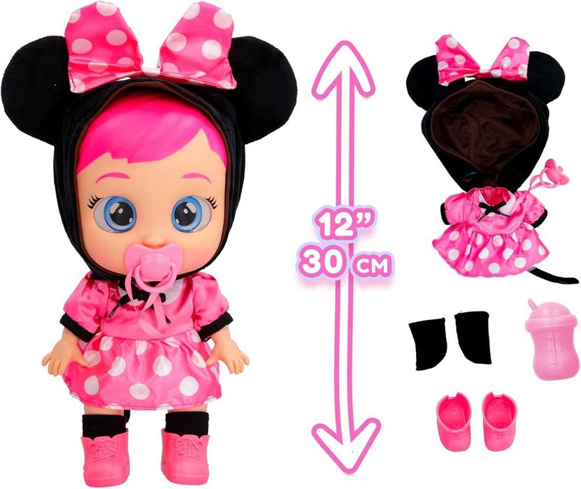 Cry Babies Інтерактивна лялька Плакса Мінні Маус дісней IMC Toys