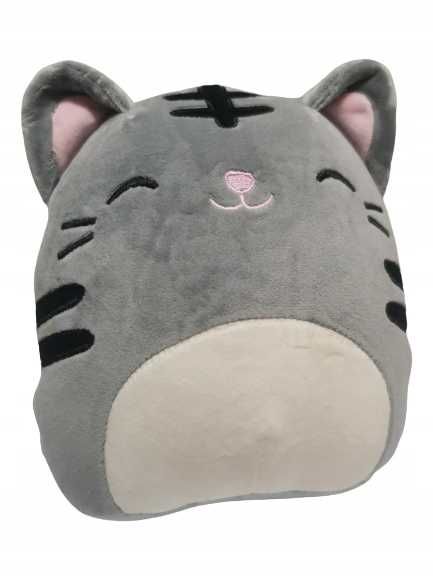 Squishmallows szary pręgowany kotek 19cm maskotka pluszak kot