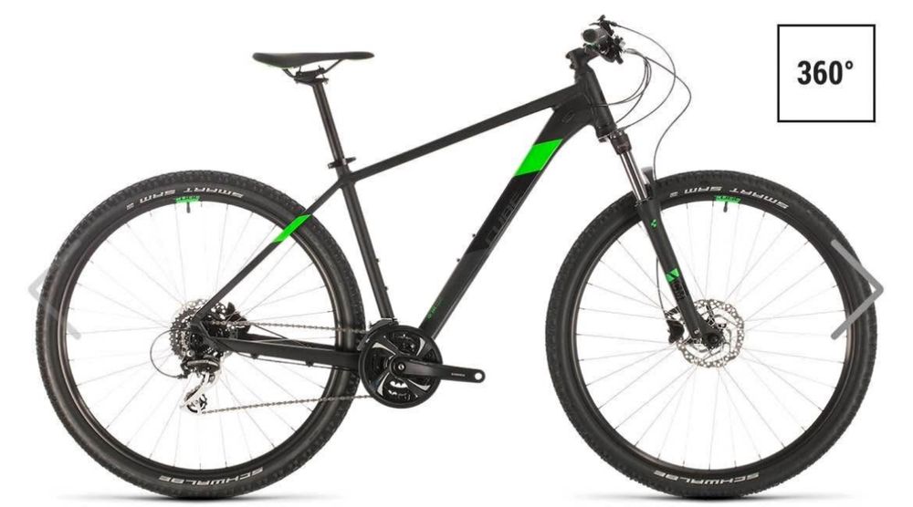 Bicicleta CUBE - AIM RACE 2020 - Blackerry flashgrren