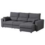 Ikea ESKILSTUNA
Sofa 3-osobowa z szezlongiem, Hillared antracyt
