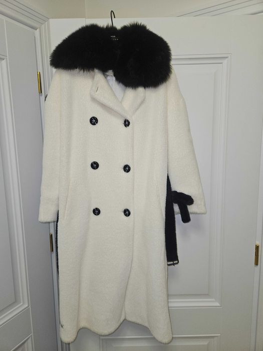 Futro plaszcz z alpaka i lisa nowe nie uzywane