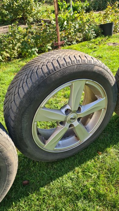 Koła zimowe Volvo 16" Continental + Michelin, komplet felgi aluminiowe