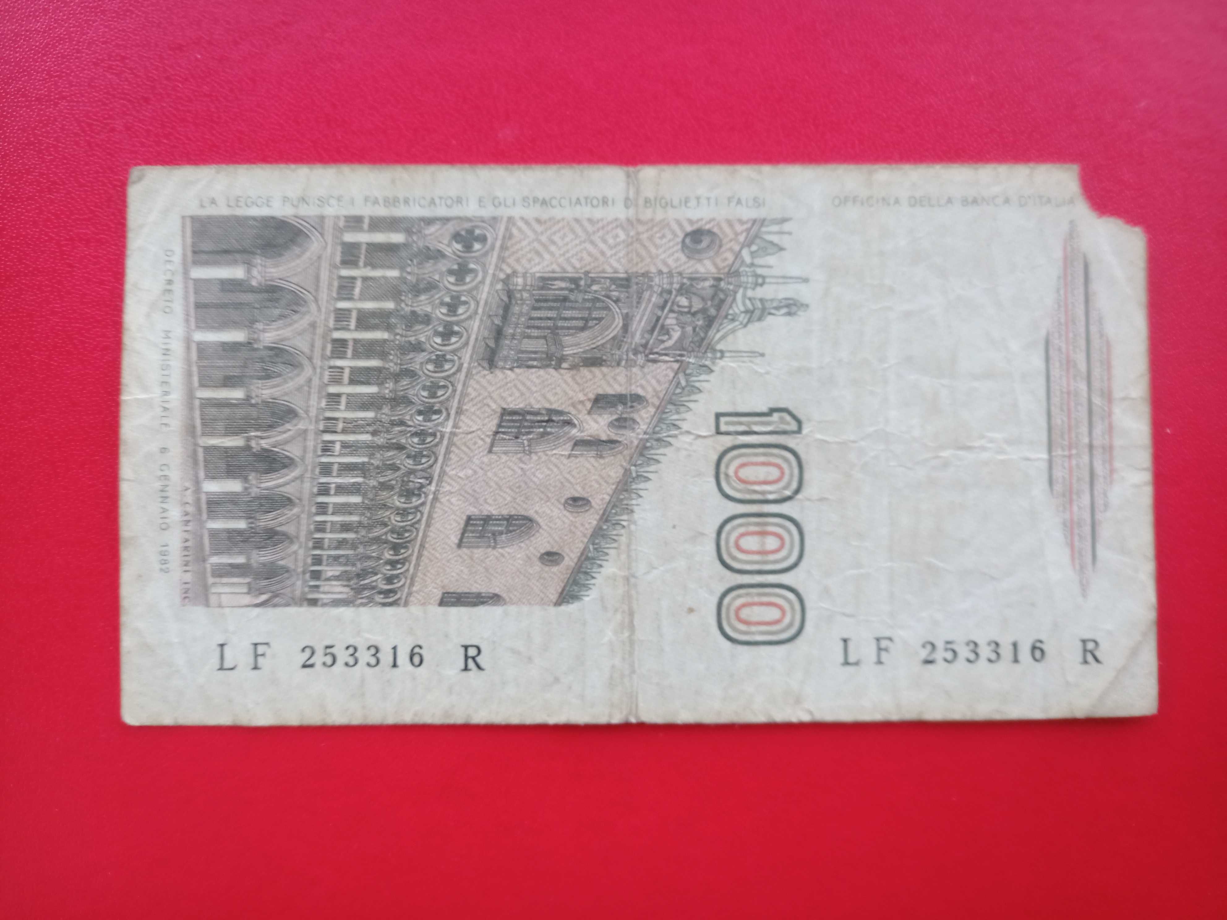 Nota de 1000 Lire de 1982, Marco Polo Itália