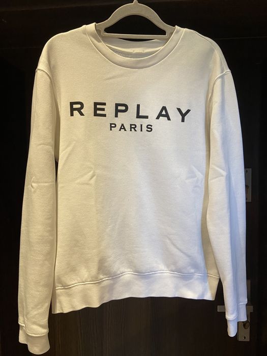 Bluza REPLAY biala z napisami