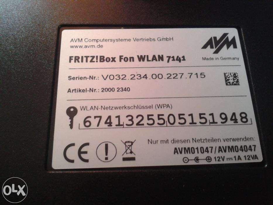 DSL-Router Fritz!Box DSL/WLAN 7141