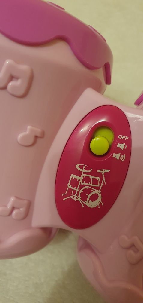 Барабани бонго BeBeLino рожеві інтерактивні музикальні звукові
