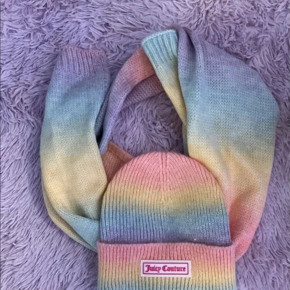 Комплект шапка шарф Juicy Couture на дівчинку One size