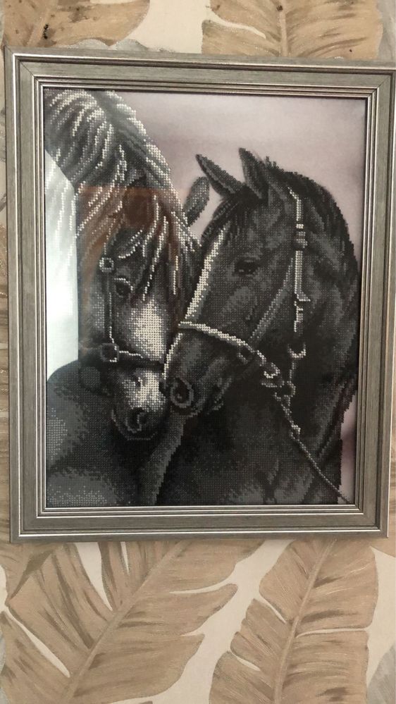 Картина бисером «Лошади»