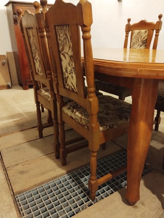 Stół MAX 250 cm + 6 krzeseł. DREWNODowóz do 50 km Gratis