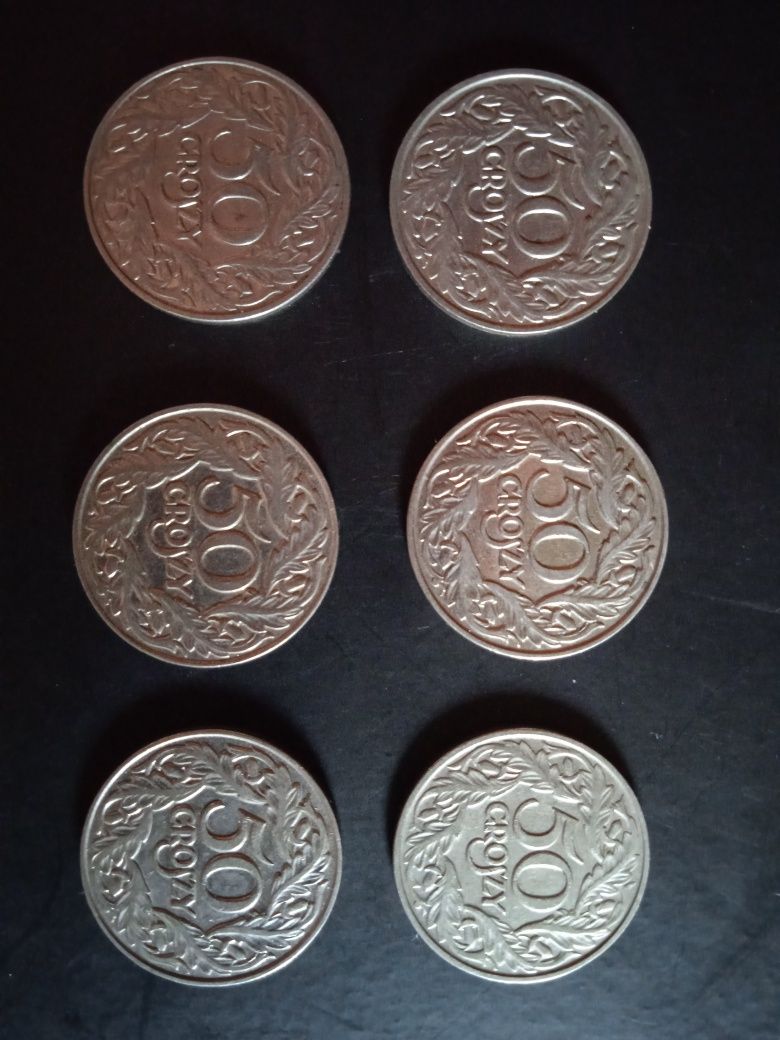 Monety 50 gr z 1923 r.