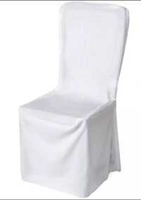Pokrowiec na krzeslo biały Komunia
