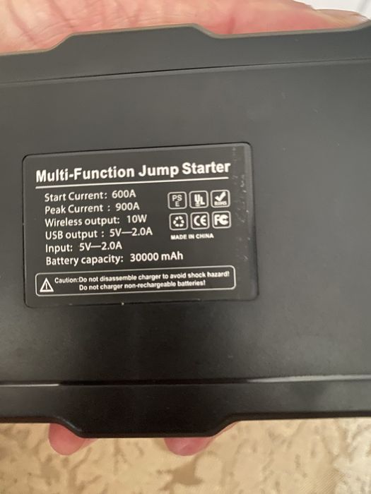 Пусковий пристрій Power Bank 30000 mAh павербанк