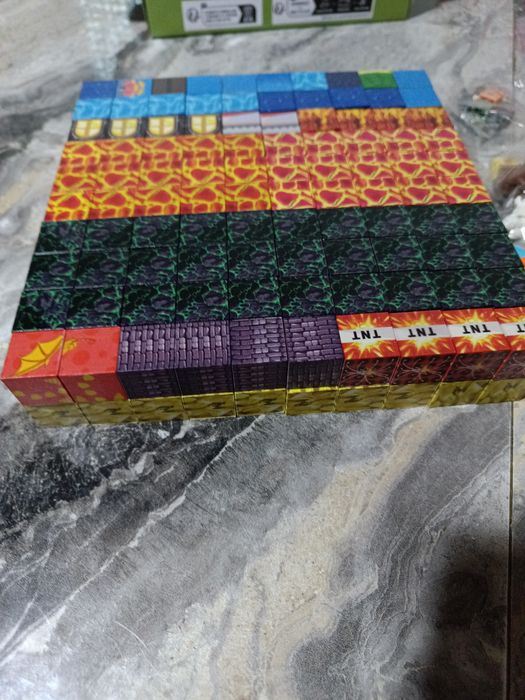 Магнітні кубики майнкрафт 200шт+12героїв