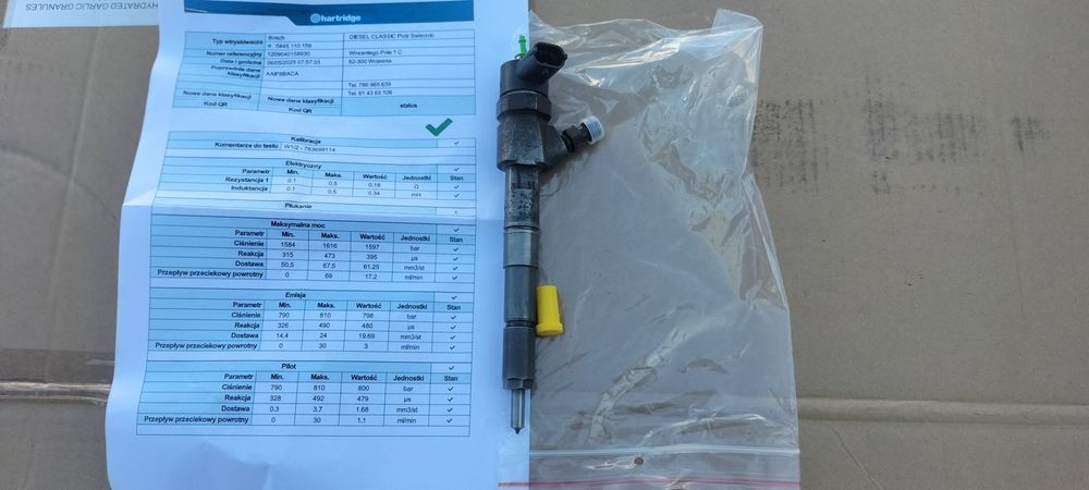 Wtryski Opel Astra H Vectra c Zafira B SAAB 9-3 1.9 CDTI 044.5110.159