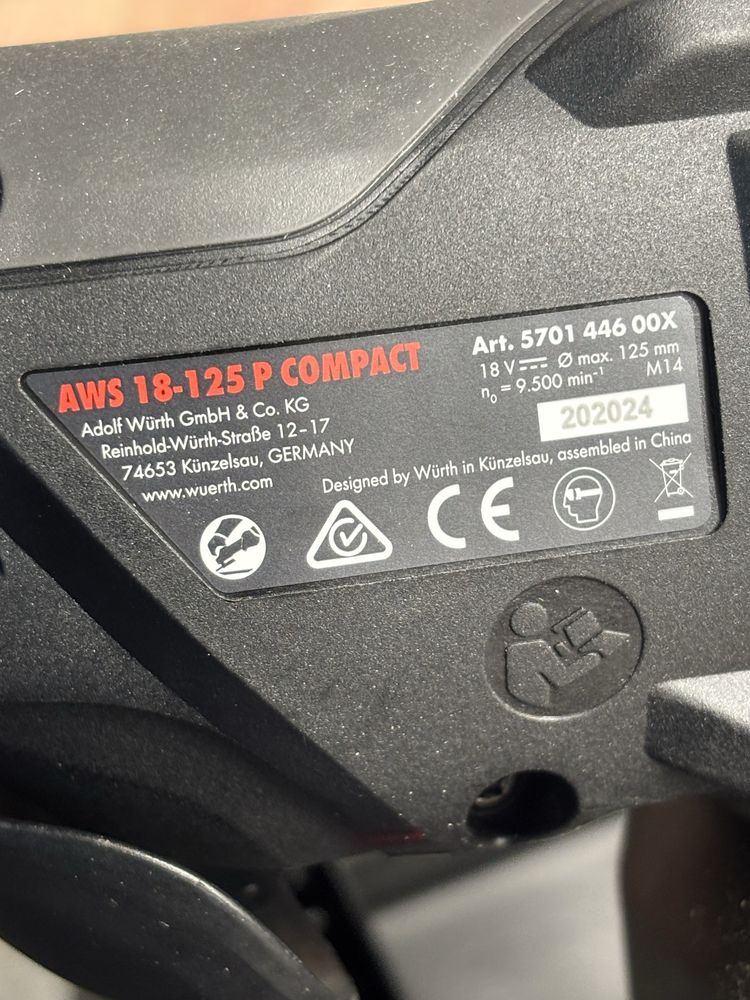 WURTH Zestaw narzędzi wkrętarka kątówka ABS/AWS COMPACT M-CUBE