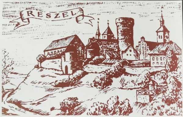 Reszel pocztówka wyk. Henryk Mączkowski