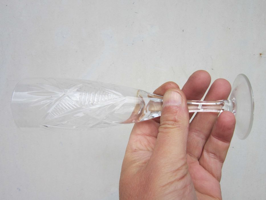 Хрустальные фужеры под шампанское ссср 6шт