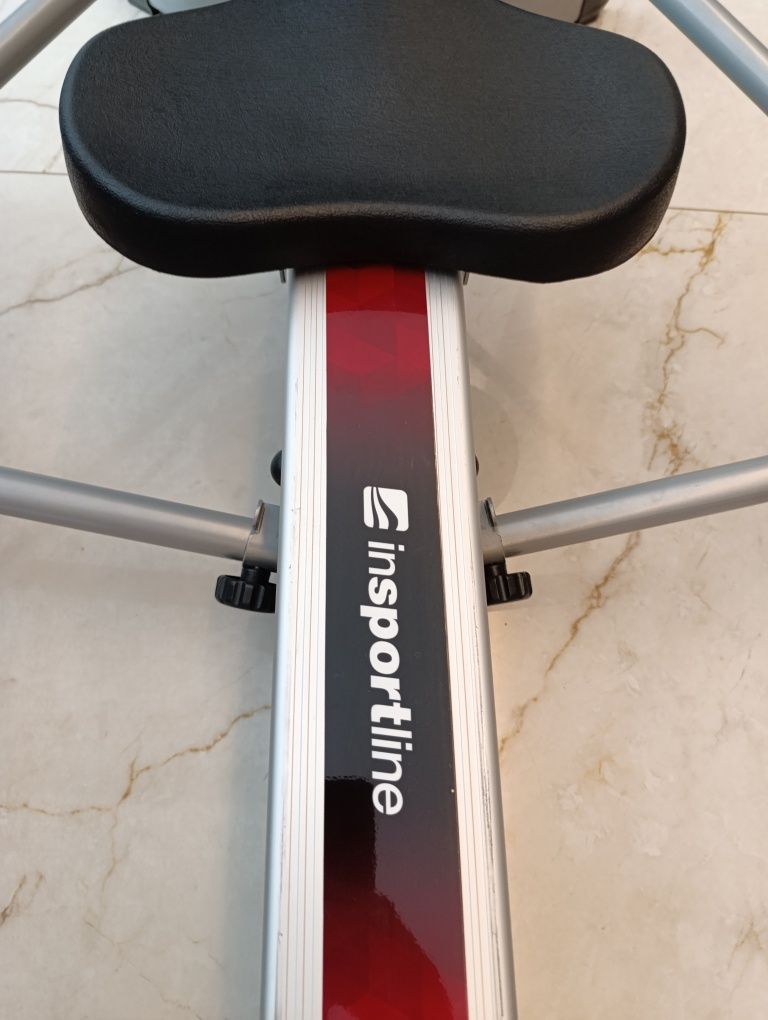 Wioślarz treningowy hydrauliczny inSPORTline Power Master X - Srebrny