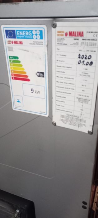 Piec 5 klasy 9 kW z podajnikiem na ekogroszek 2021 rok