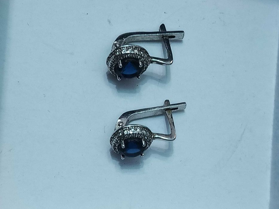 Продам срібні сережки кульчики