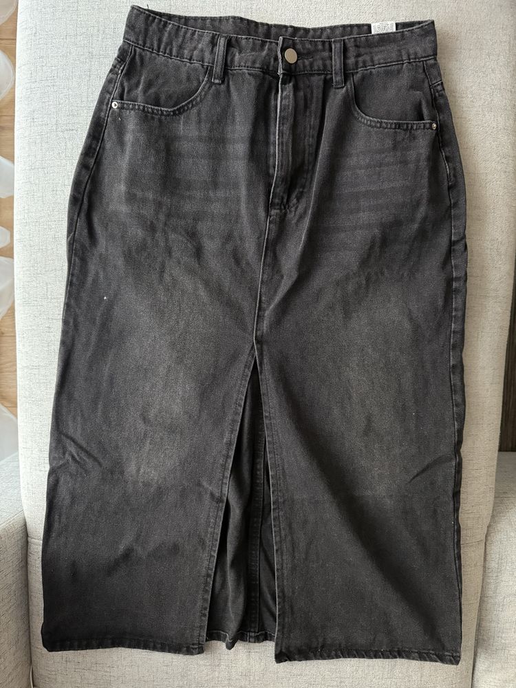 Spodnica midi jeans M - stan idealny