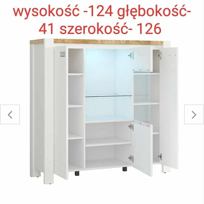 Witryny podświetlane, duże