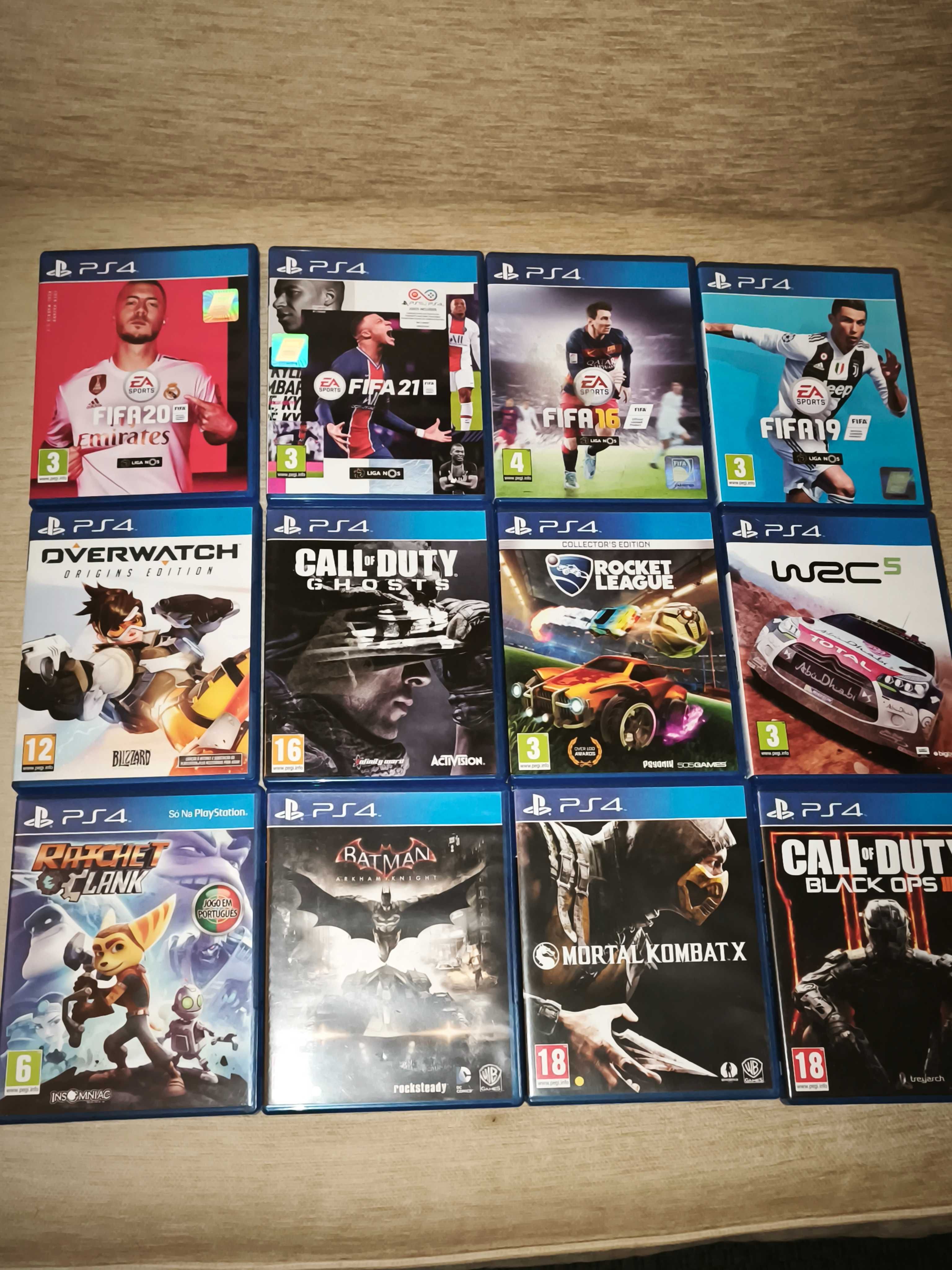 PS4 com 1Tb, Comando e jogos