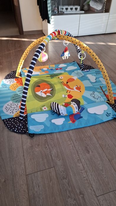 Mata interaktywna/edukacyjna 110x100cm lisek Ricokids