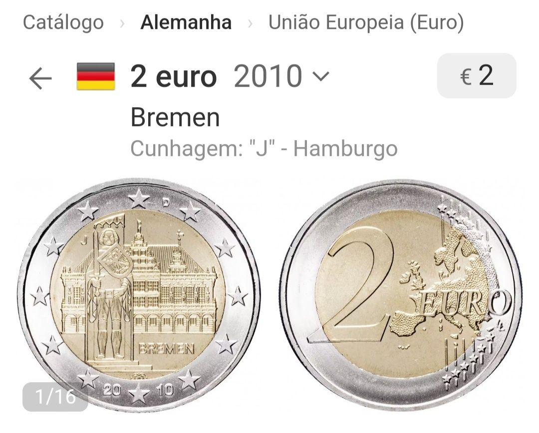 Moeda 2€, Alemanha 2010