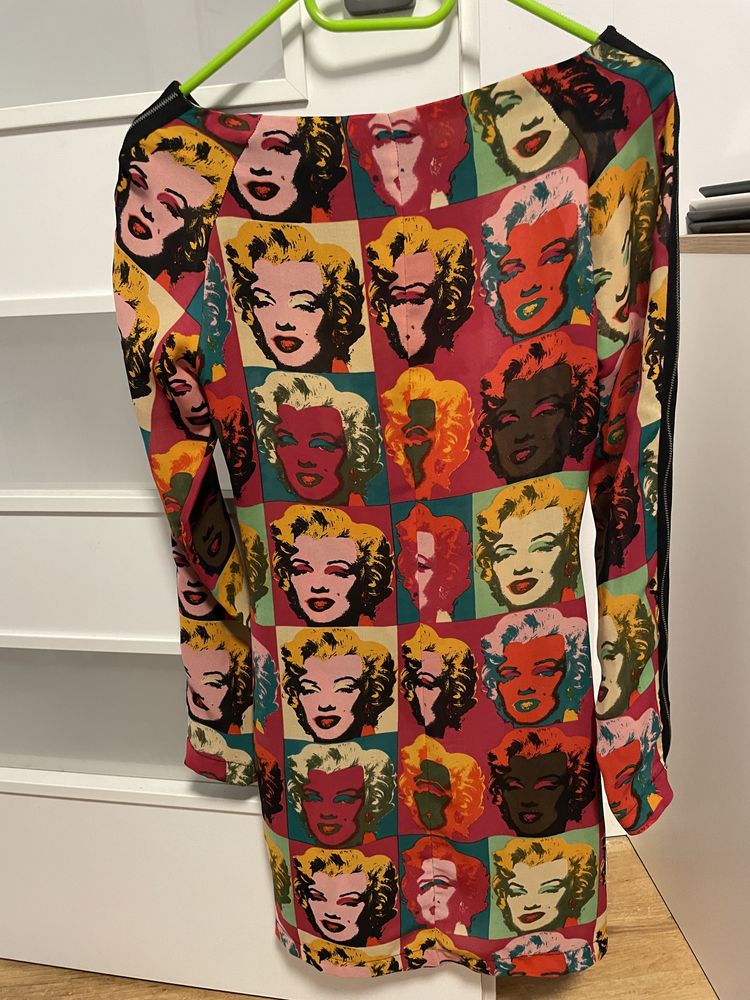 Krótka sukienka Pepe Jeans 34 XS Andy Warhol Merilyn Monroe