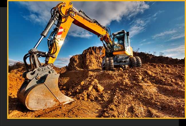 Usługi Koparko-Ładowarką Prace ziemne Wykopy Kruszywa Transport