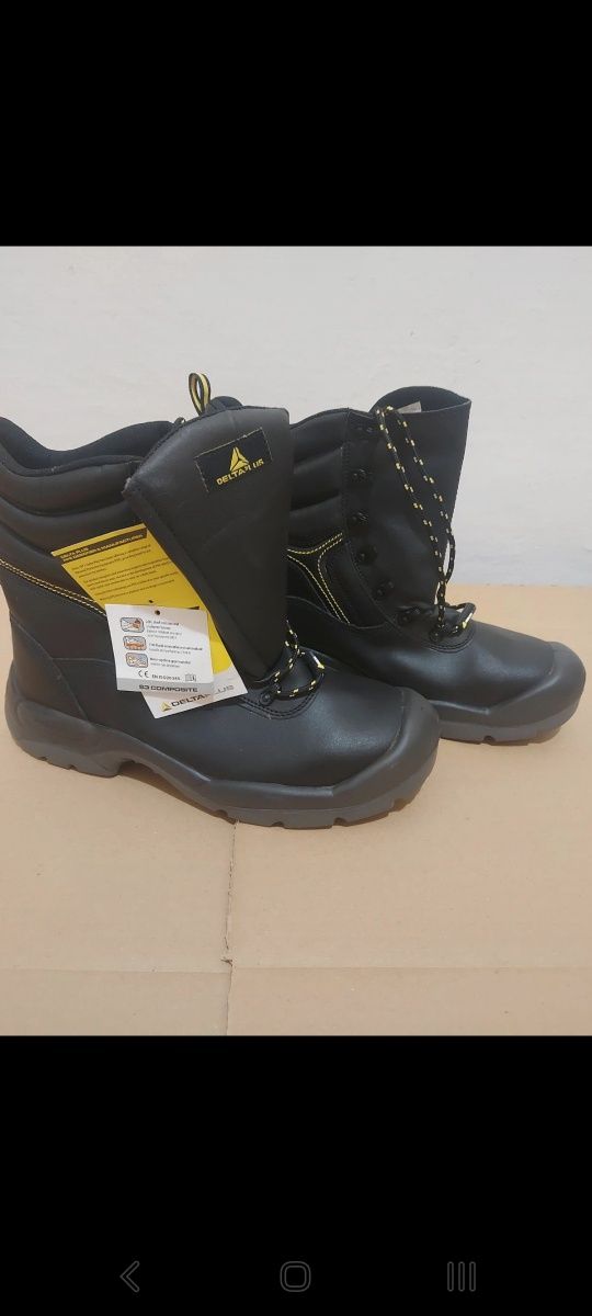 Botas de Segurança Deltaplus de alta resistência, tamanho 46