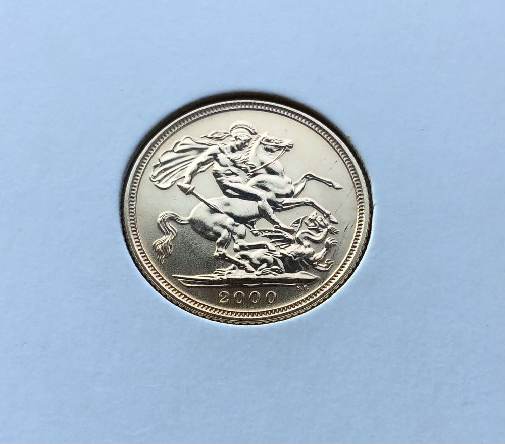 Moeda libra de ouro 2000 (gold sovereign)