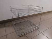 Kosz cargo 2-poziomowy do szafki 60 cm