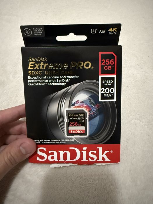 Cartão SD SanDisk Extreme Pro 256 GB