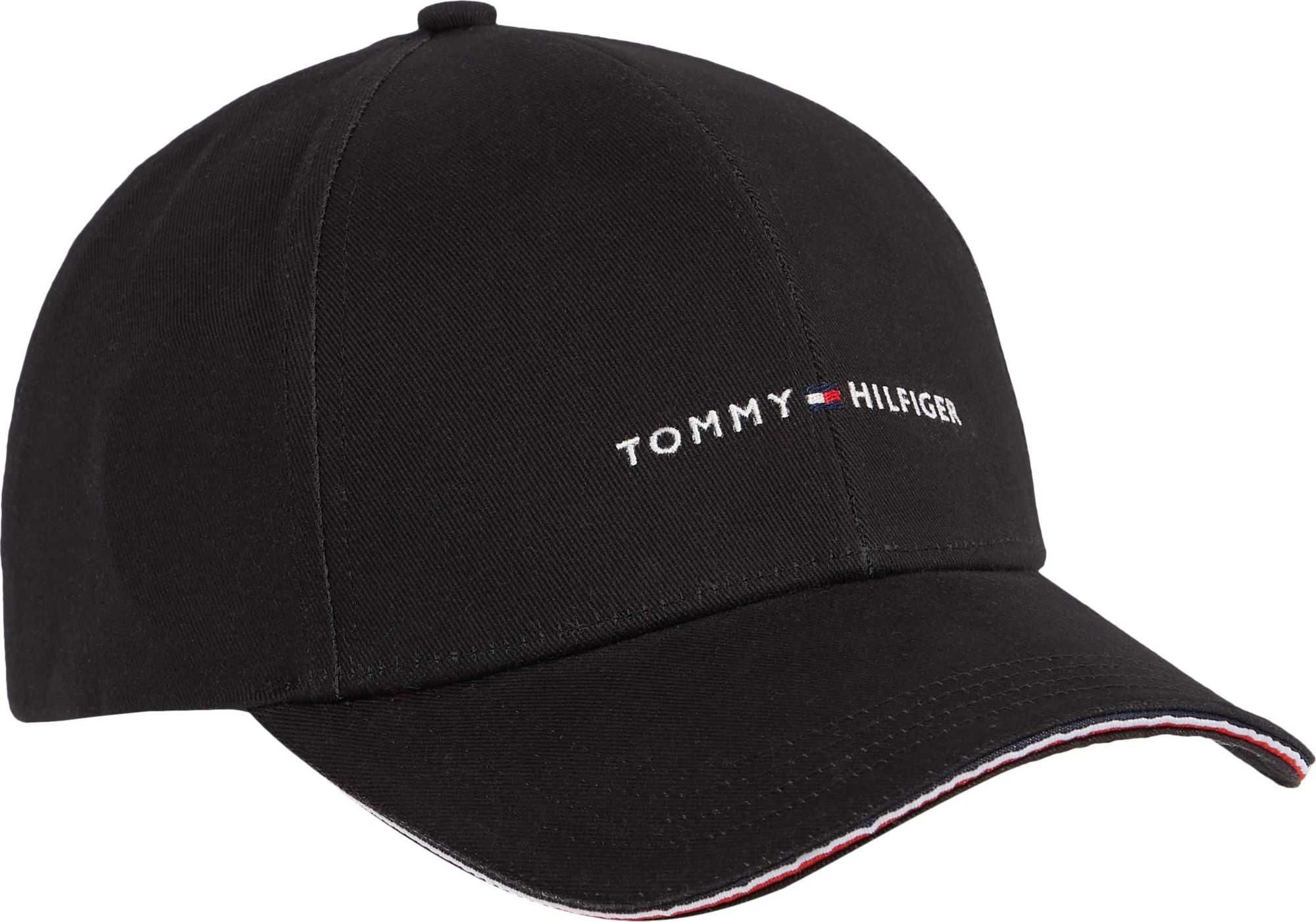Tommy Hilfiger oryginalna czapka czarna CORPORATE UNISEX
